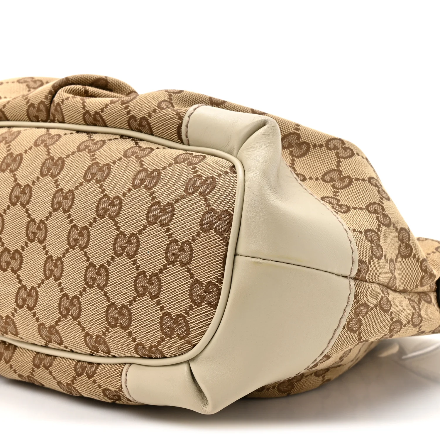 Monogram Margaux Calfskin Medium Sukey Top Handle Bag Beige Ebony Mystic White - Top Club