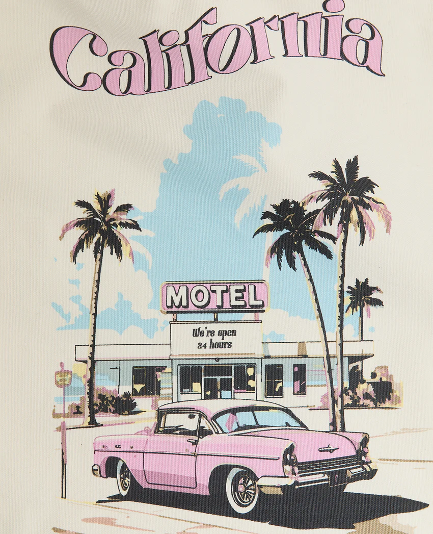 Pimkie Tote bag en toile avec motifs California