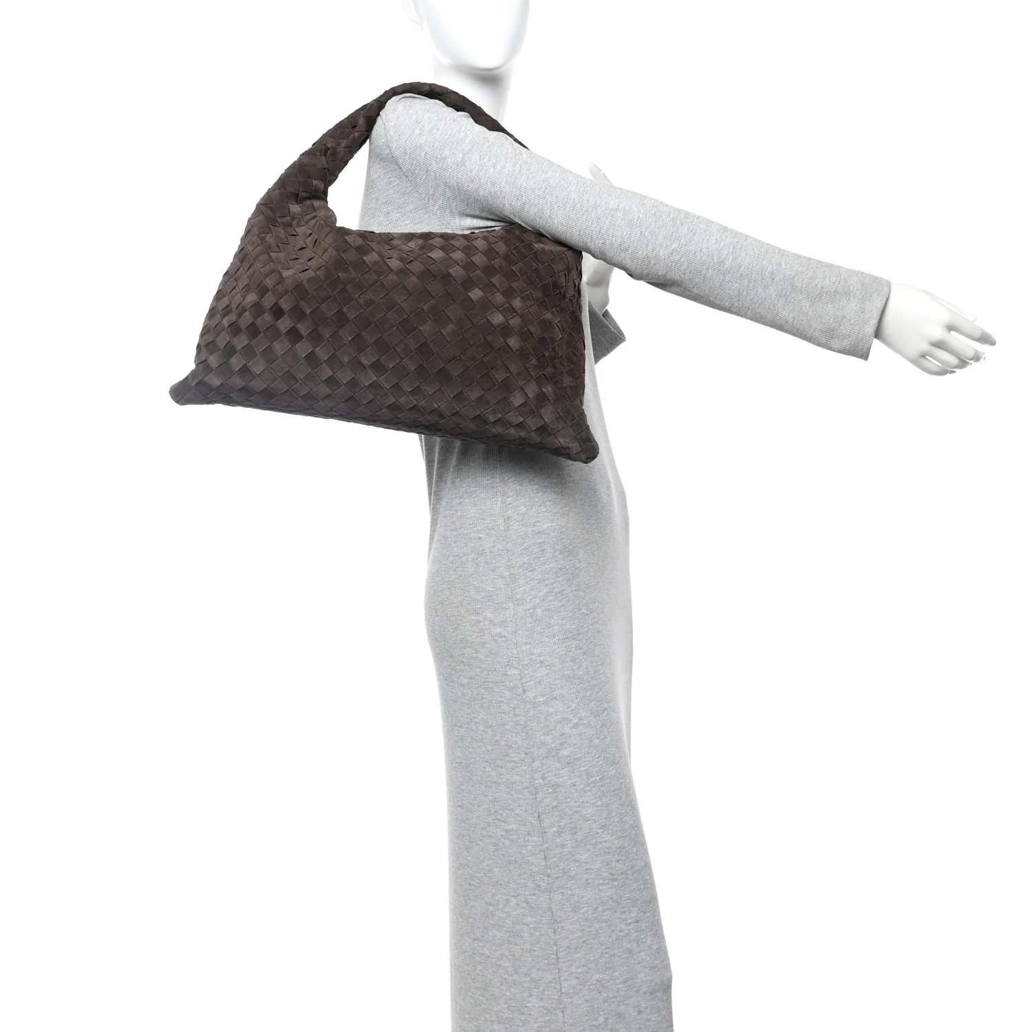 Suede Intrecciato Small Hop Fondant - Top Club