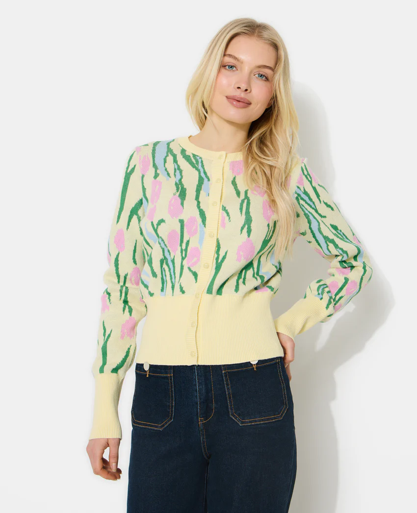 Pimkie Gilet motif tulipes