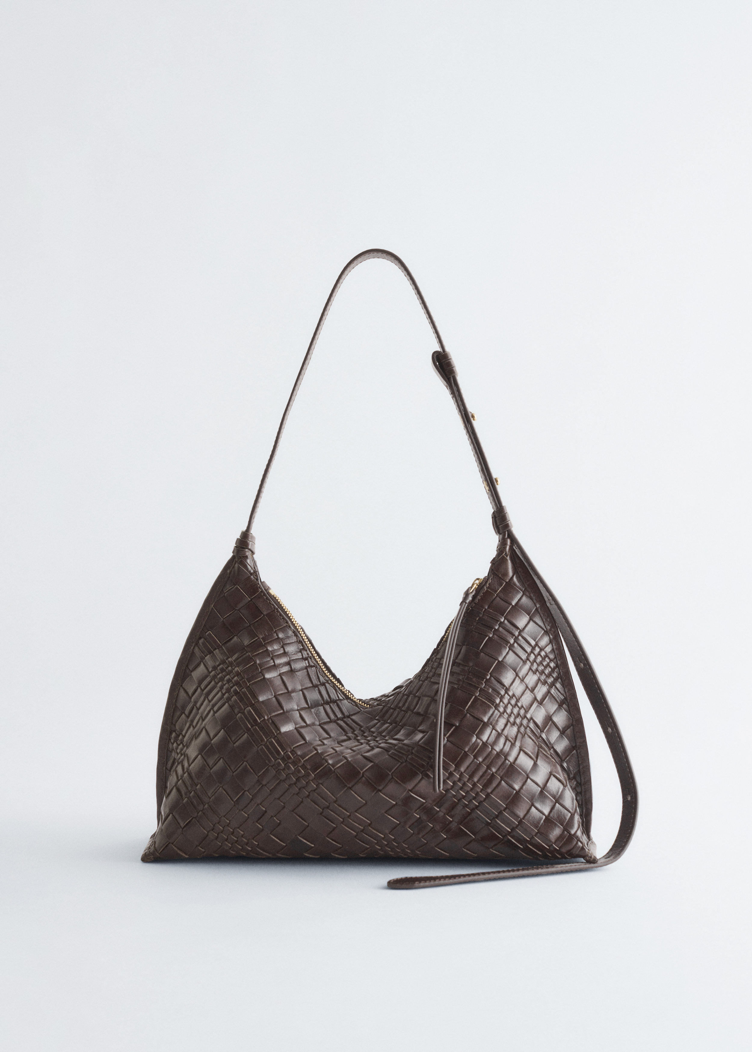 & Other Stories INTERWOVEN LEATHER CROSSBODY BAG