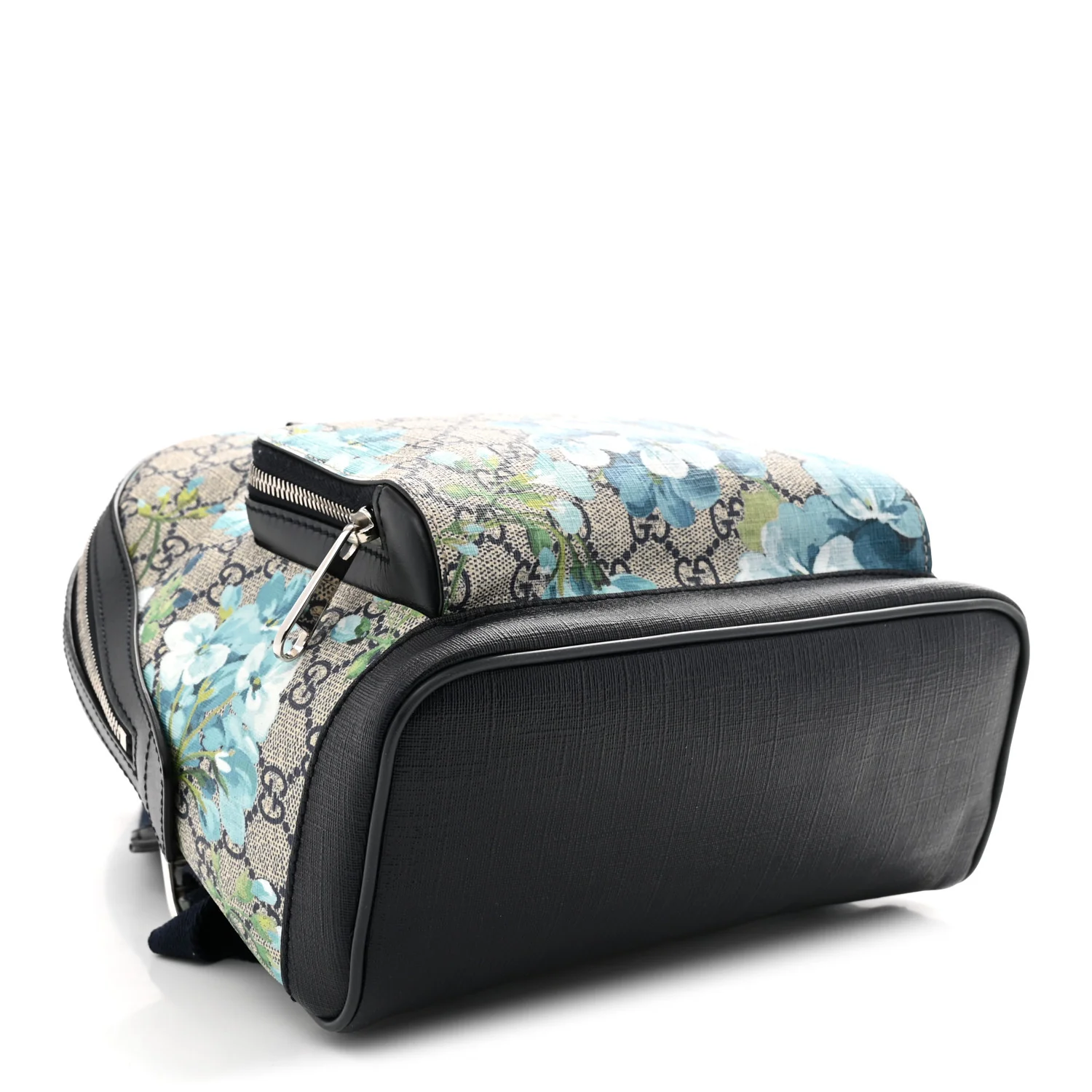 GG Supreme Monogram Blooms Small Day Backpack Blue - Top Club