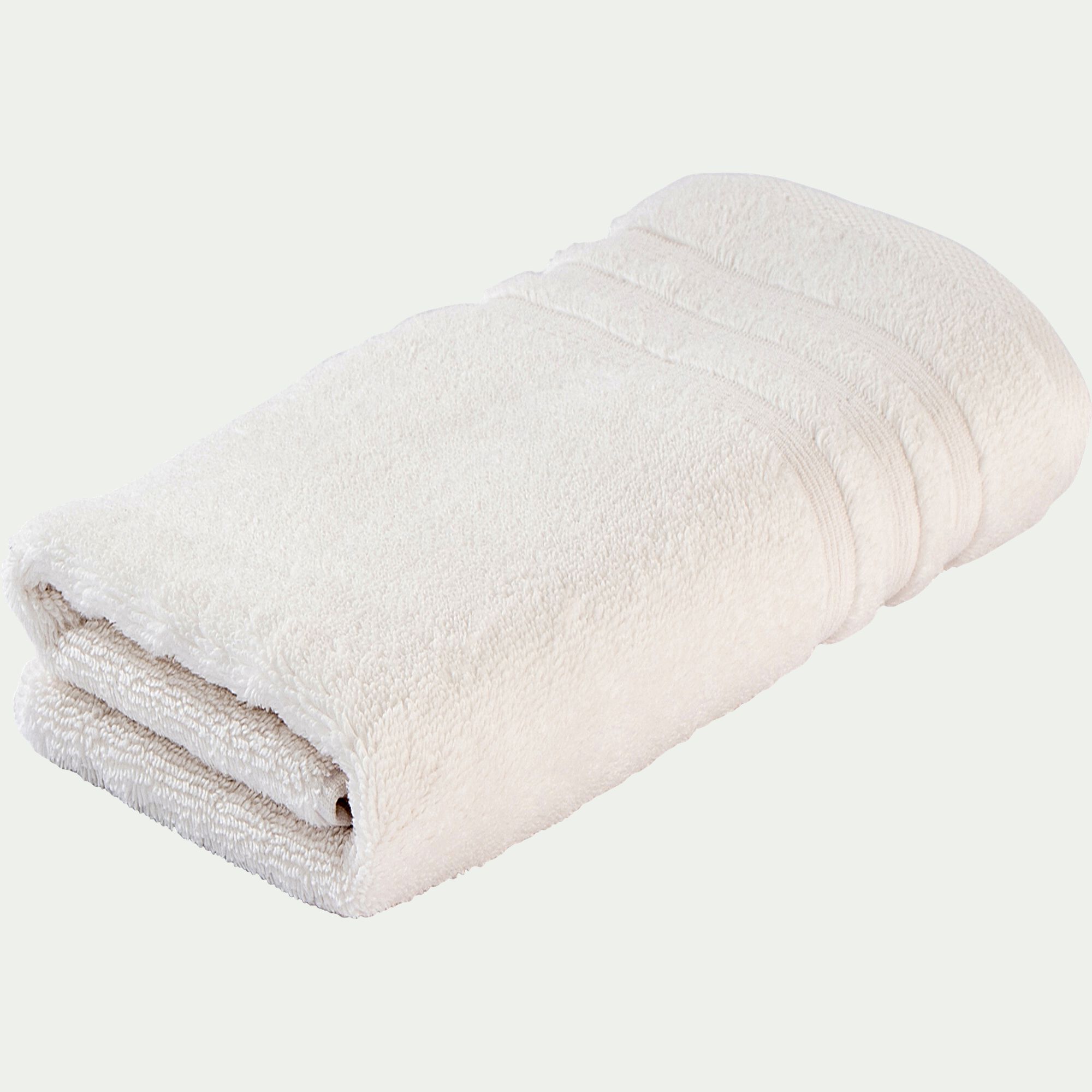 NOUN - Serviette de bain bouclette en coton - blanc ventoux 50x100cm