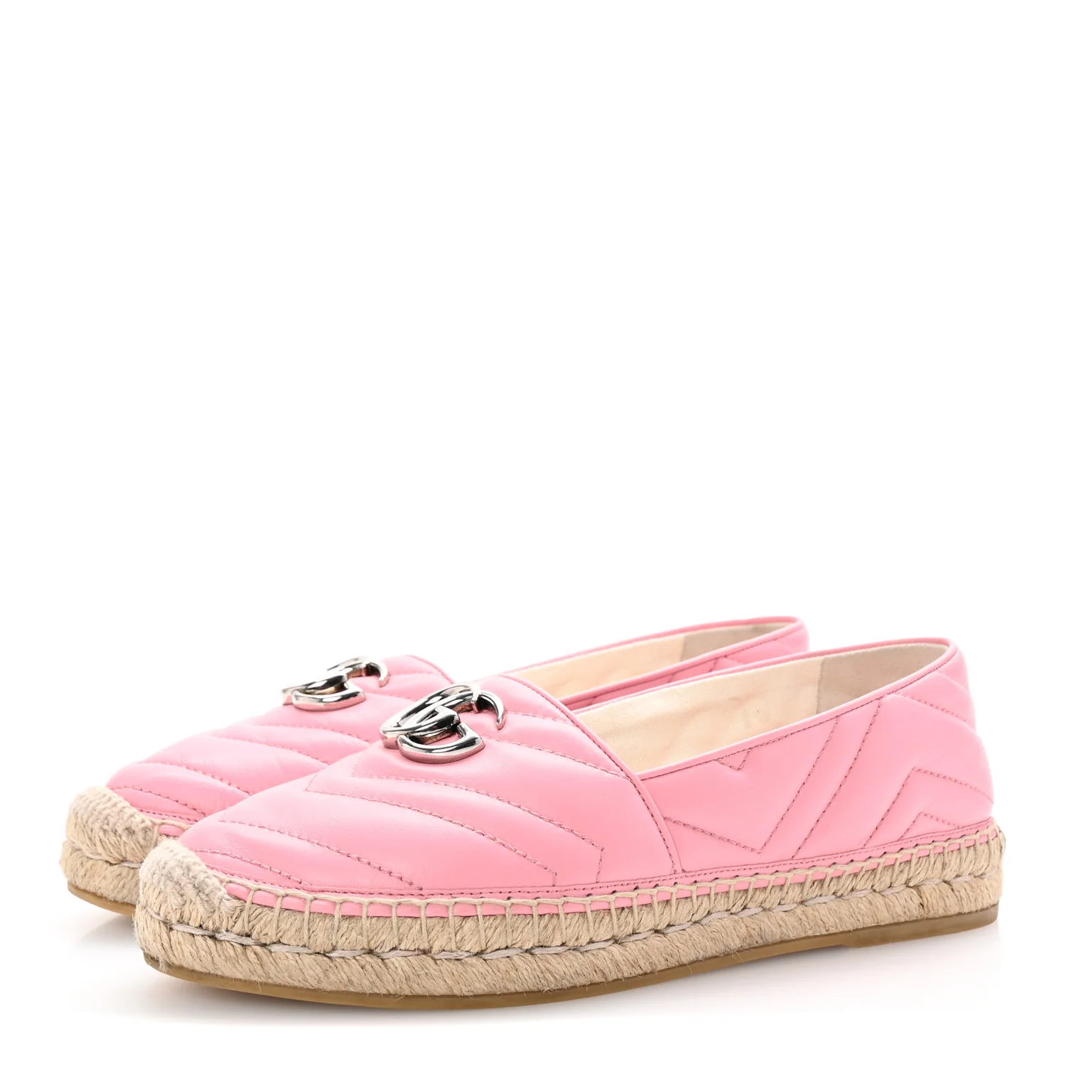 Nappa Matelasse GG Marmont Espadrilles 38.5 Wild Rose - Top Club