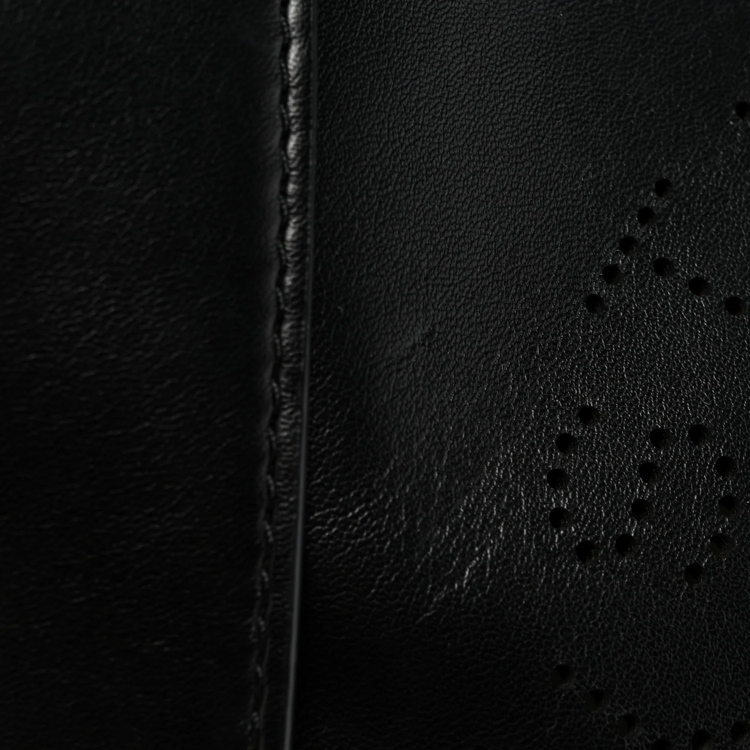 Eco Alter Nappa Perforated Logo Mini Crossbody Black - Top Club