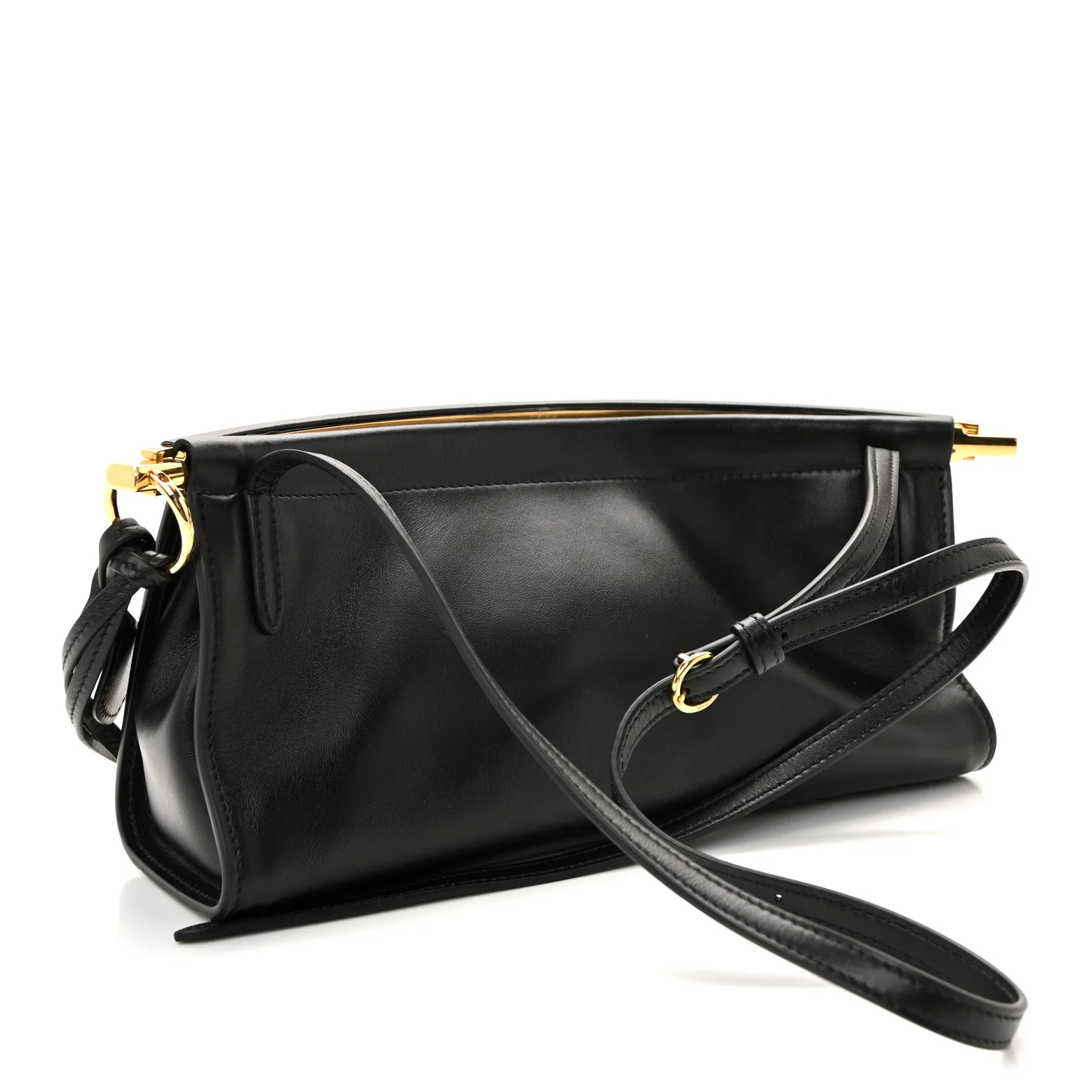 Calfskin Small Le Click East West Bag Black - Top Club