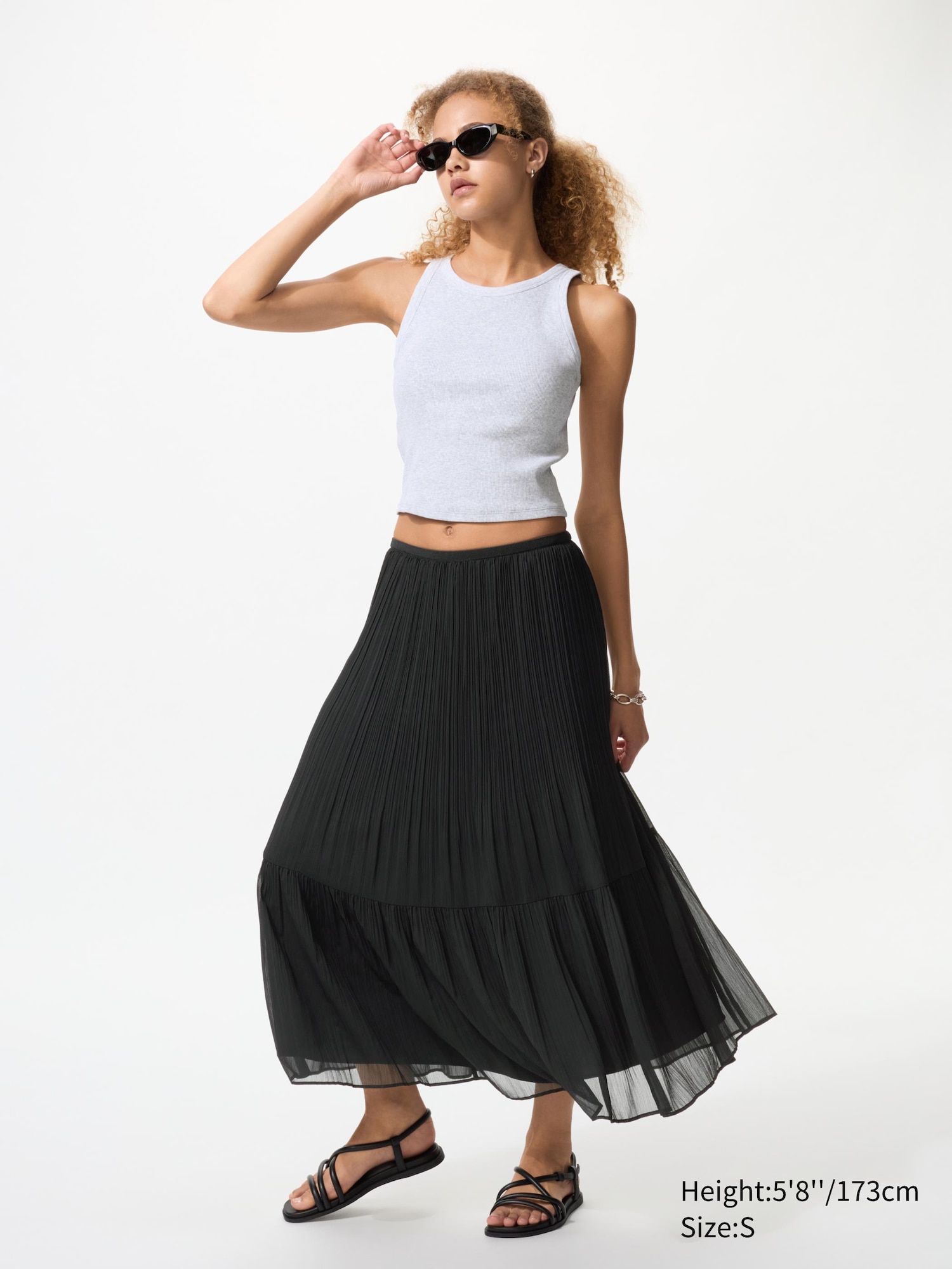 Chiffon Tiered Skirt