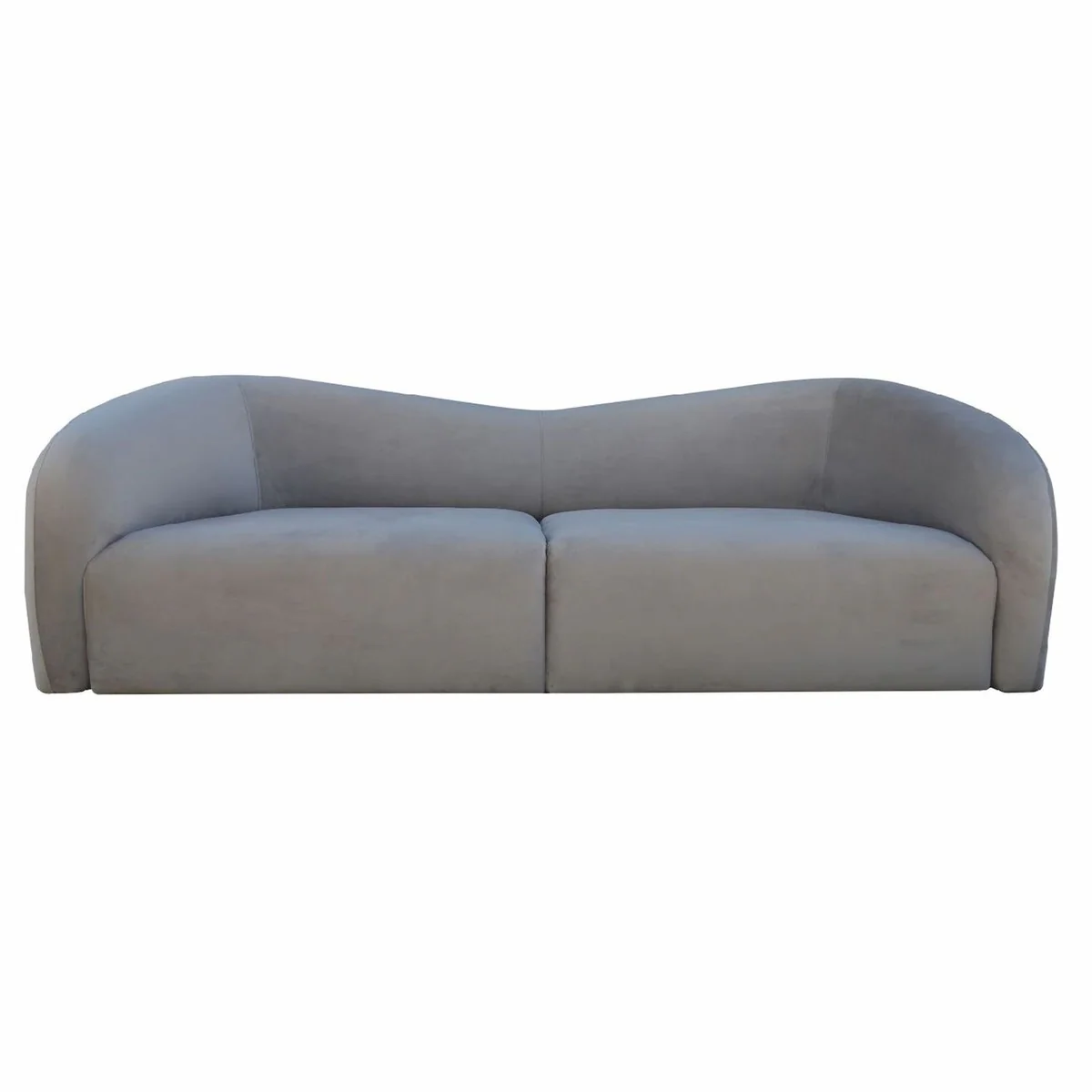 Luxury 3 seater living room sofa gray 238 cm - living room interior