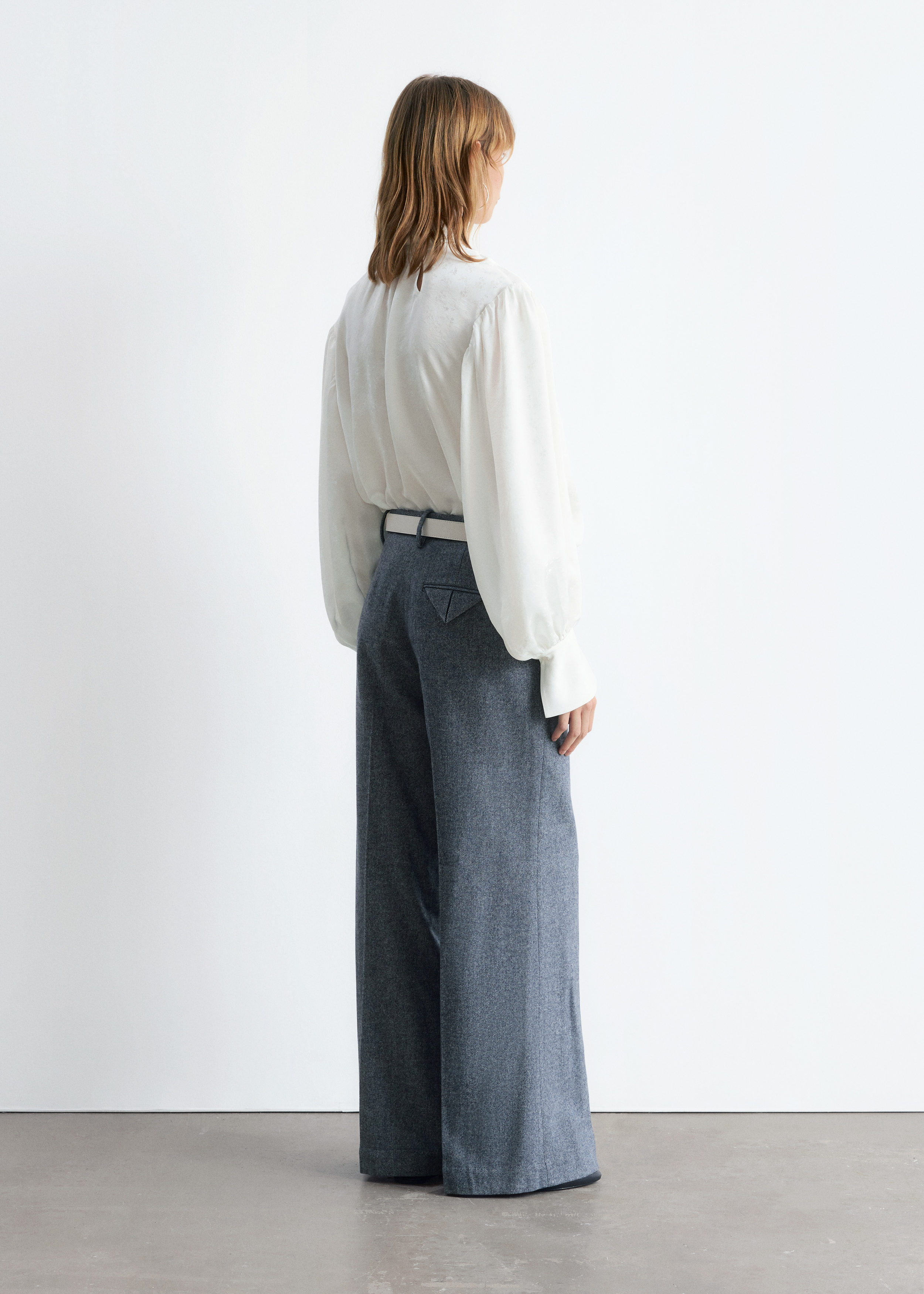 & Other Stories BOW-COLLAR BLOUSE
