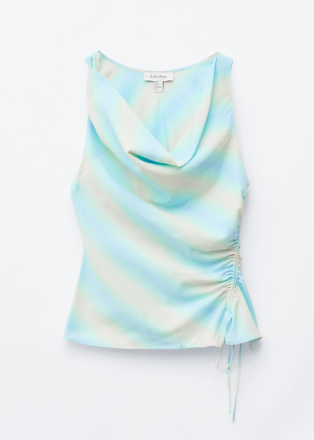 & Other Stories COWL-NECK DRAWSTRING TOP