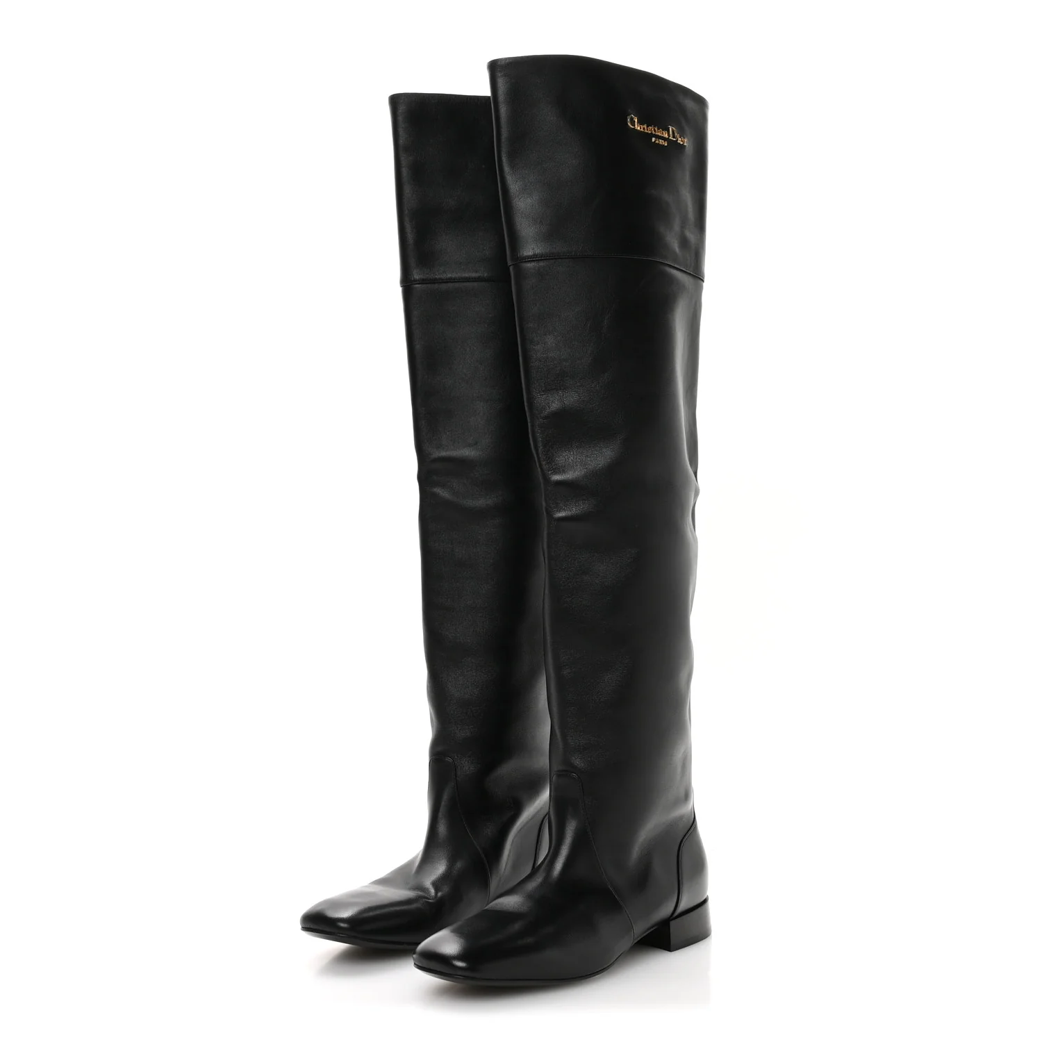 Calfskin D-Town Boots 37.5 Black - Top Club