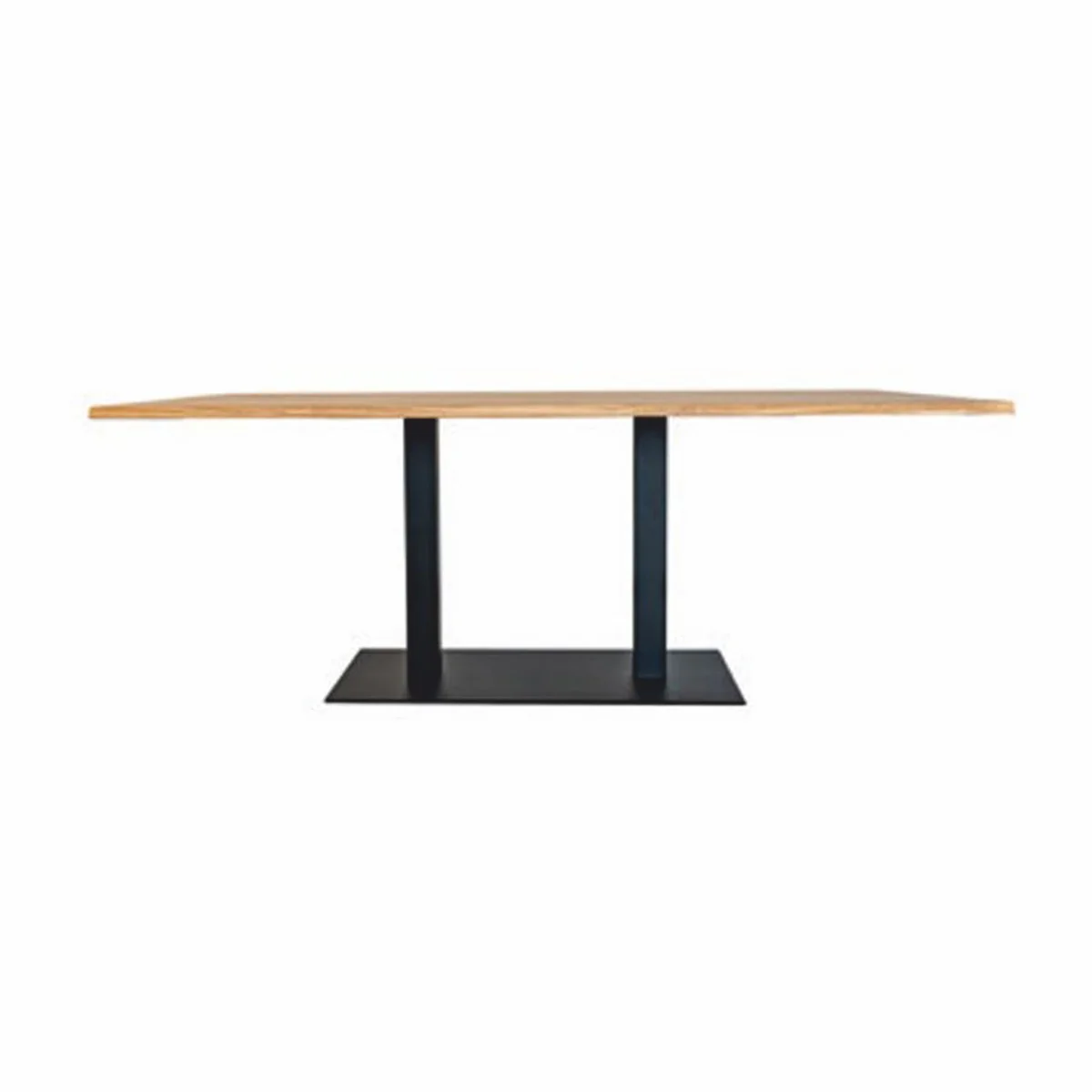 Luxury dining table natural color / black - various sizes - dining room furniture