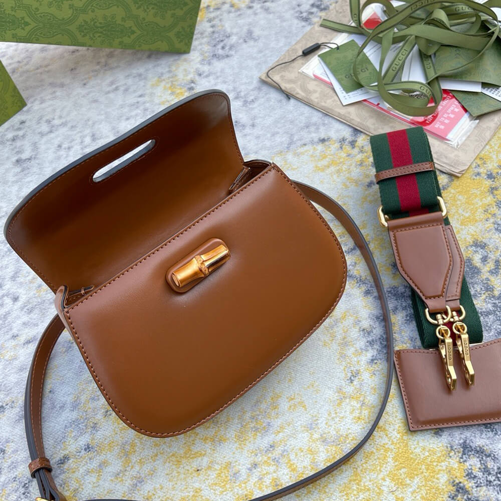GUCCI BAMBOO 1947 JUMBO GG SMALL TOP HANDLE BAG - Top Club