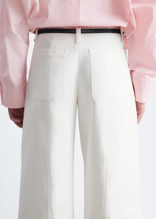 & Other Stories BARREL-LEG COTTON TWILL TROUSERS