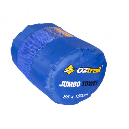 Large microfiber towel OZtrail JUMBO TOWEL 85 X 150 CM - blue