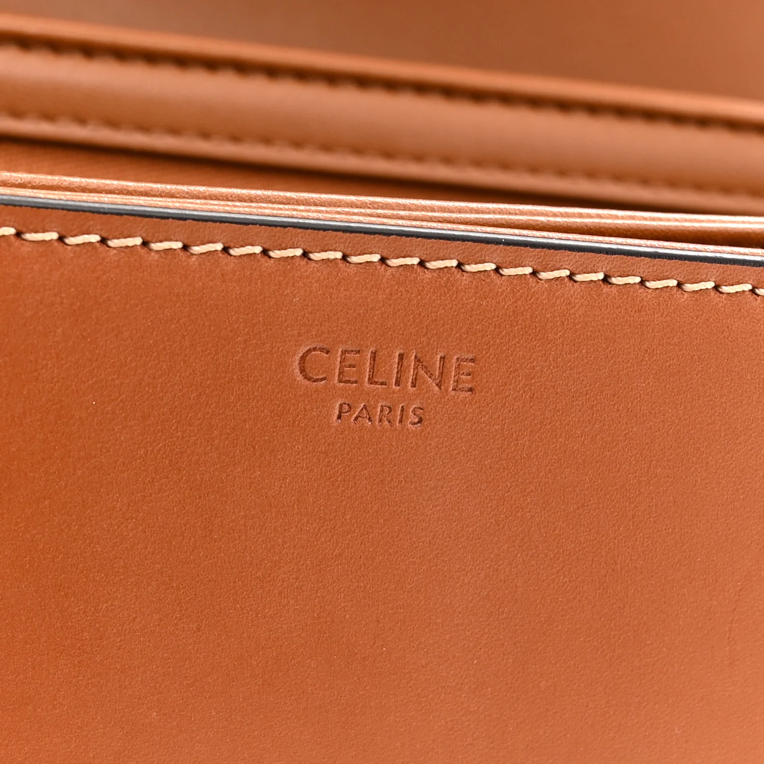 Natural Calfskin Medium Triomphe Tan - Top Club