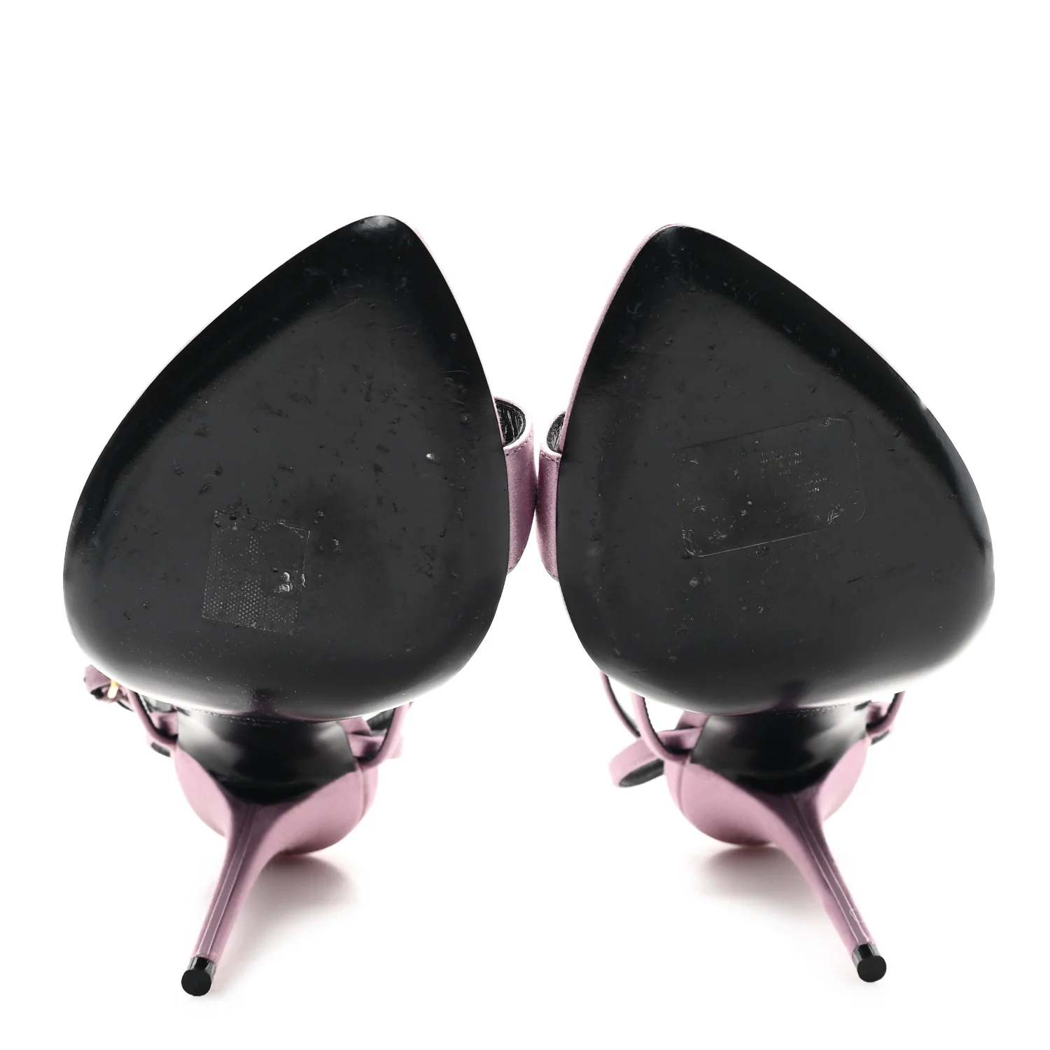 Crepe Satin Dive 110 Mule Sandals 38.5 Ancient Pink - Top Club