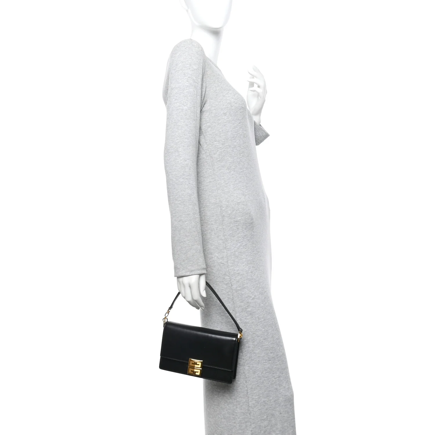 Calfskin Small 4G Chain Shoulder Bag Black