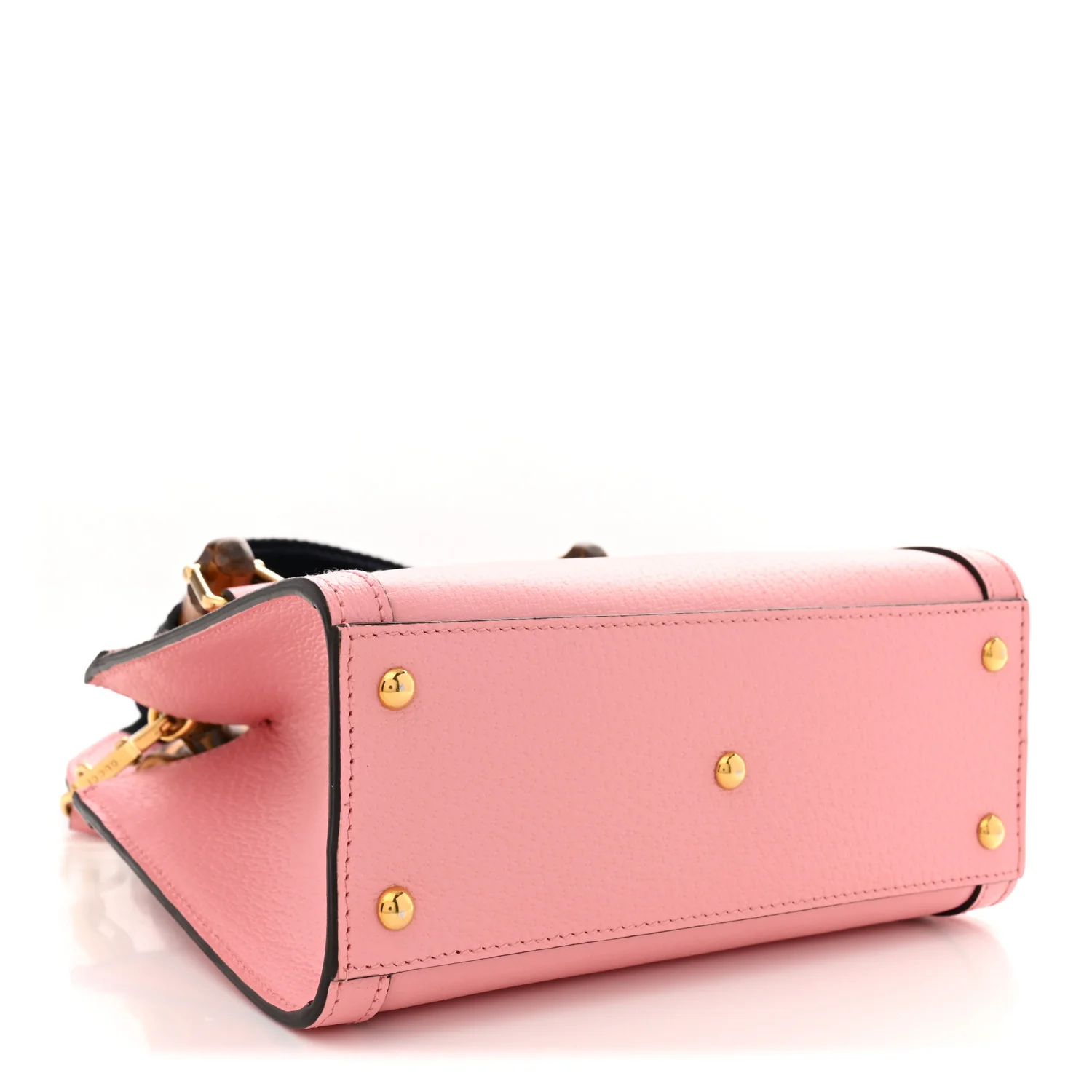 Wonka Grain Calfskin Mini Diana Tote Bag Wild Rose Black - Top Club