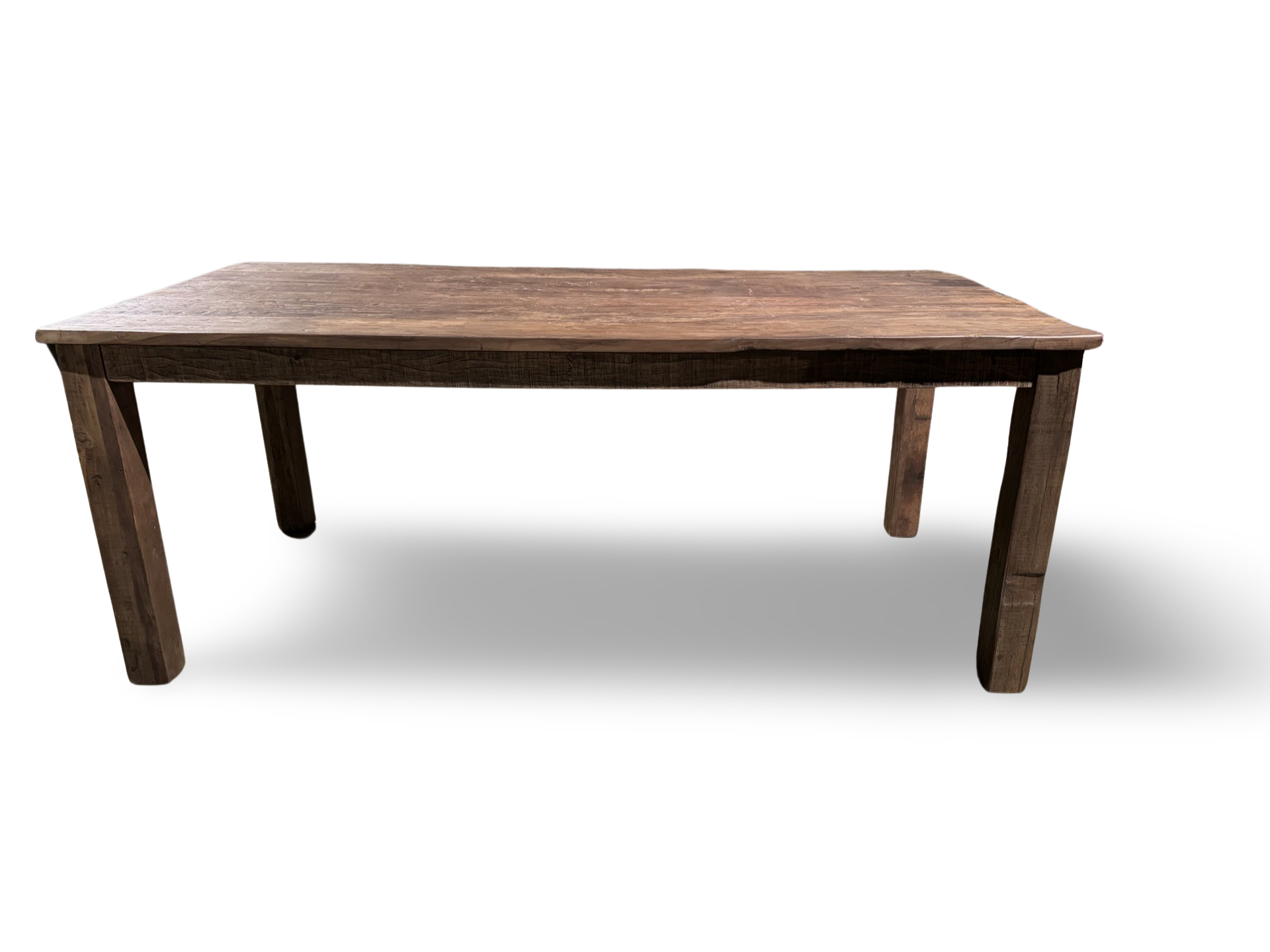 Eettafel teak uniek groot.