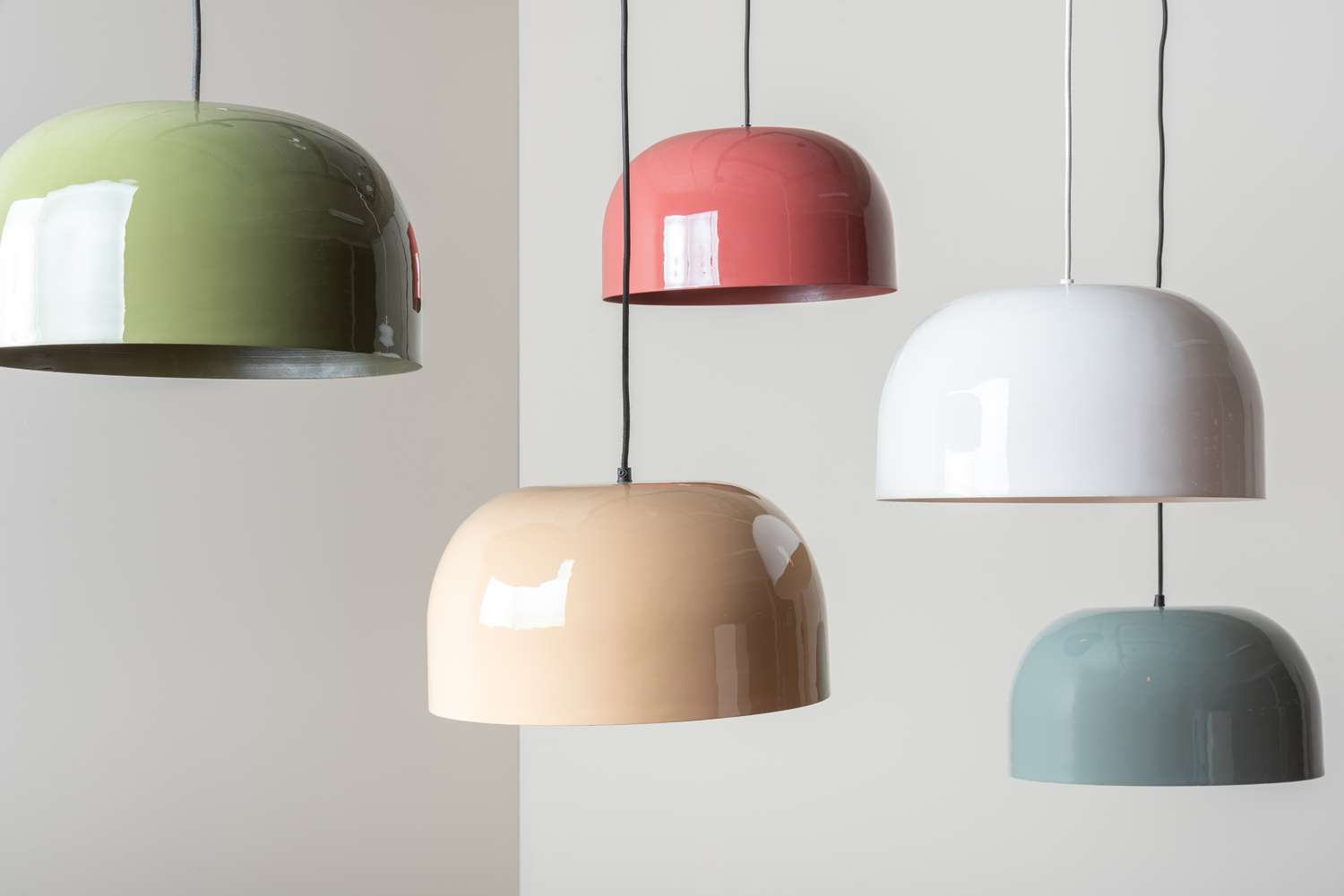 Hanglamp Dome mistigeblauw