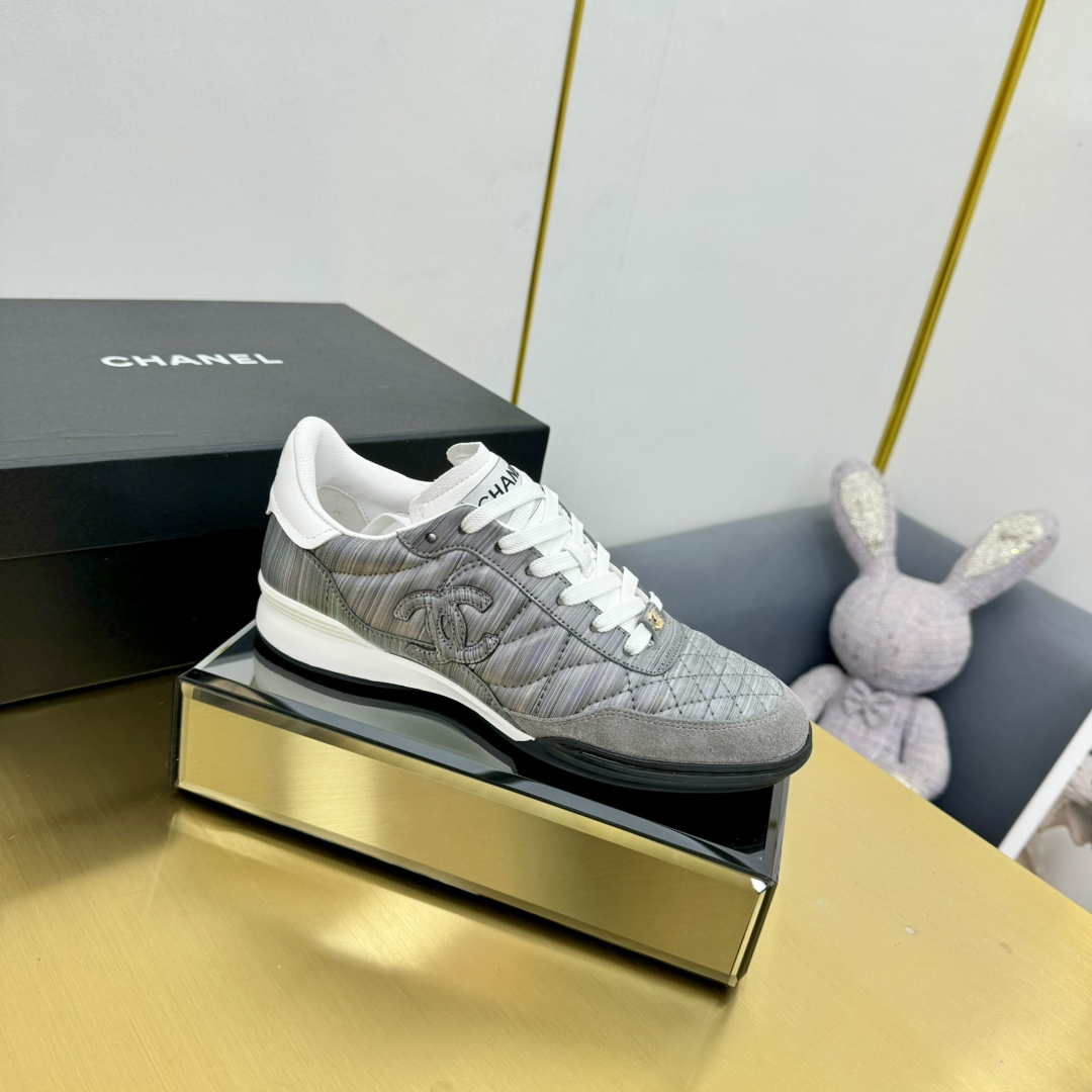 Chanel G45839 Women 24B Trainers Shiny Calfskin Calfskin   Suede Calfskin C91257 - Sneaker Replica Workshop