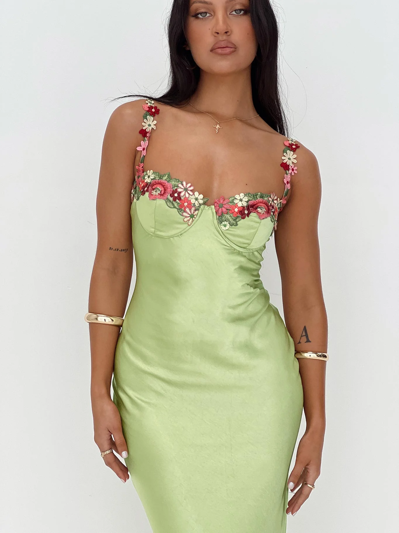 Kenzie Maxi Dress Green Lower Impact