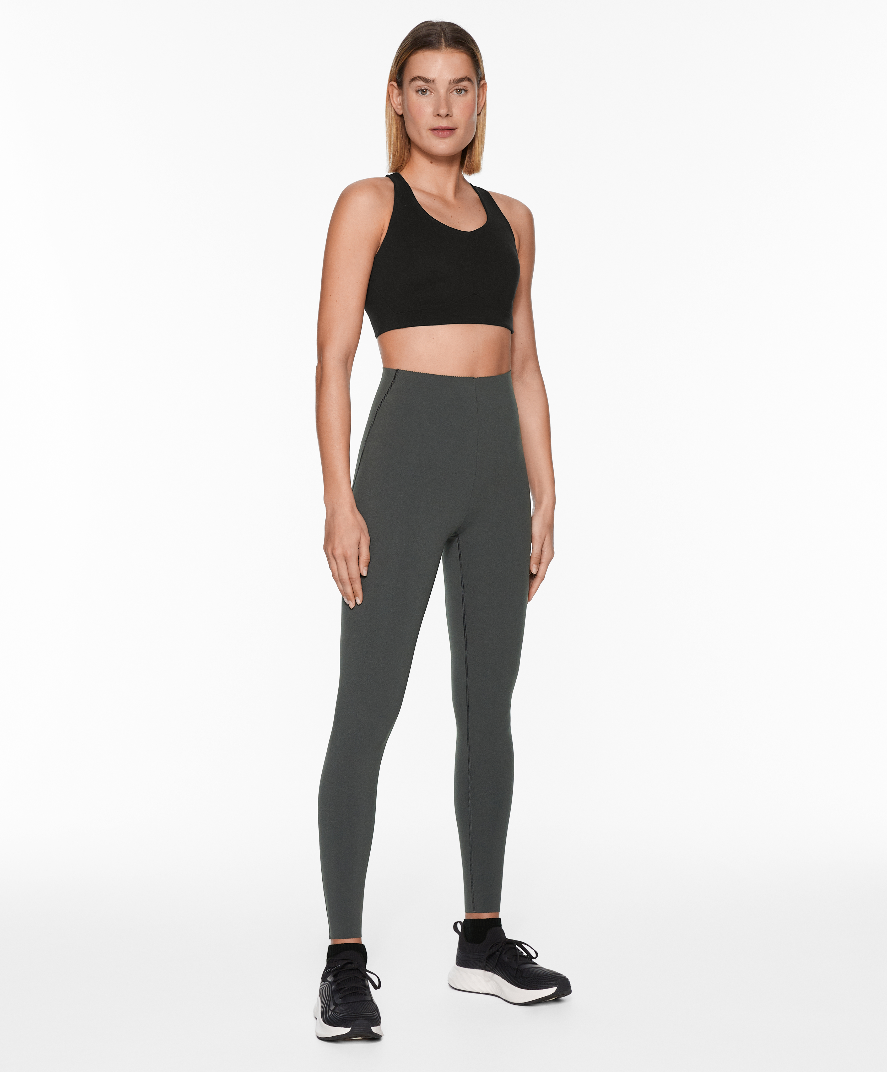OYSHO Compressive core control ankle-length leggings