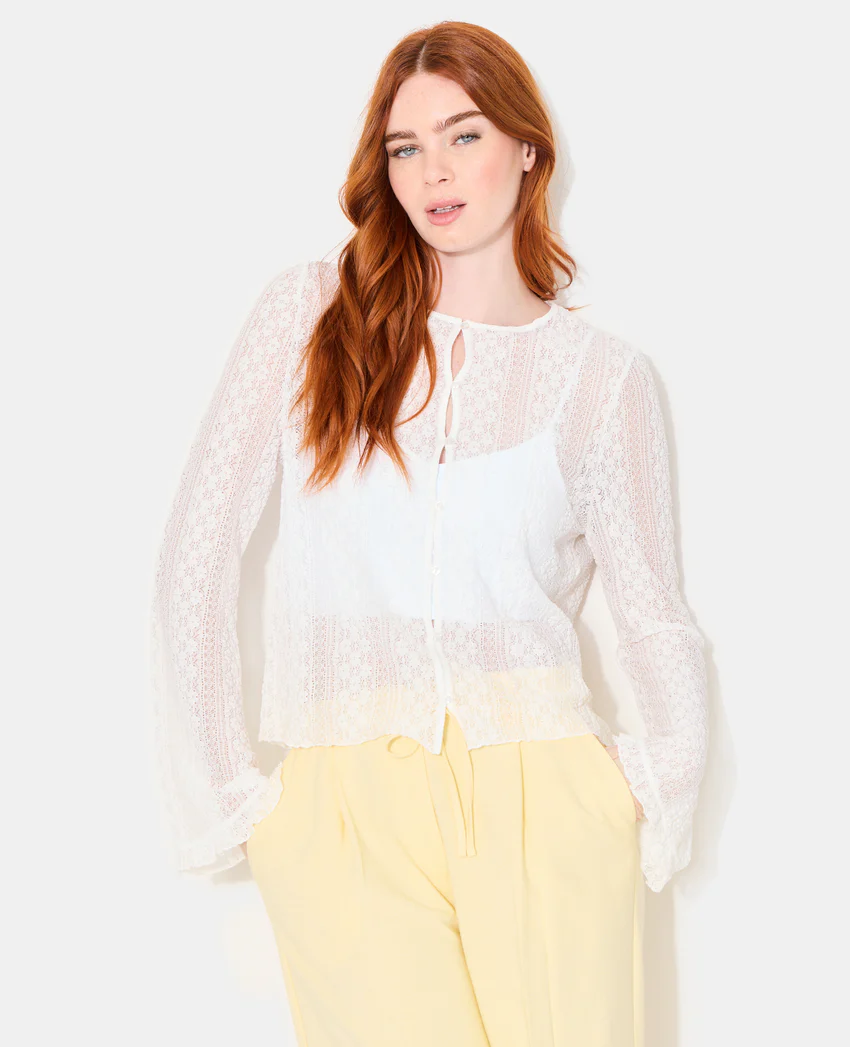 Pimkie Top en dentelle avec manches flare