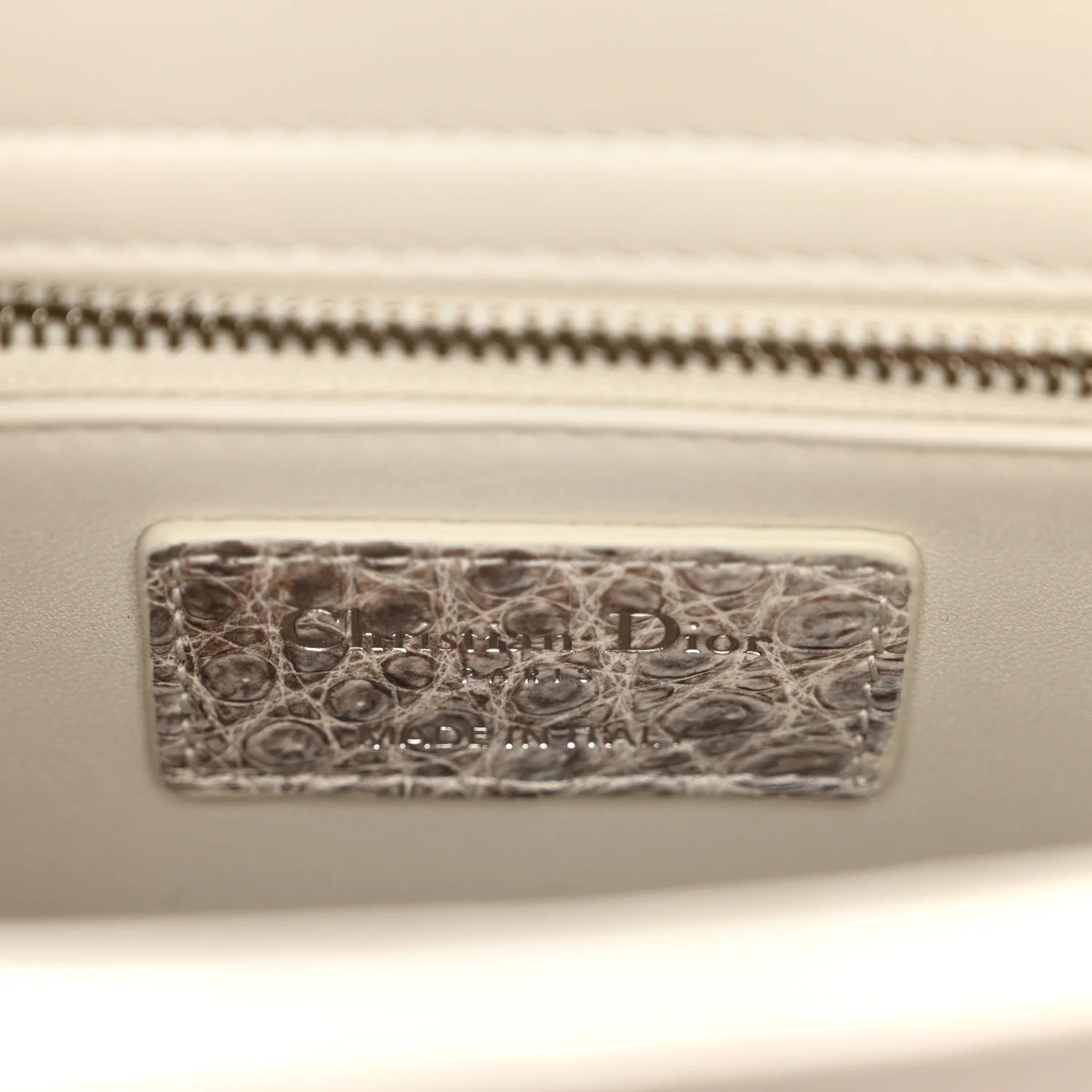 Niloticus Crocodile Himalaya Medium Lady Dior Latte - Top Club