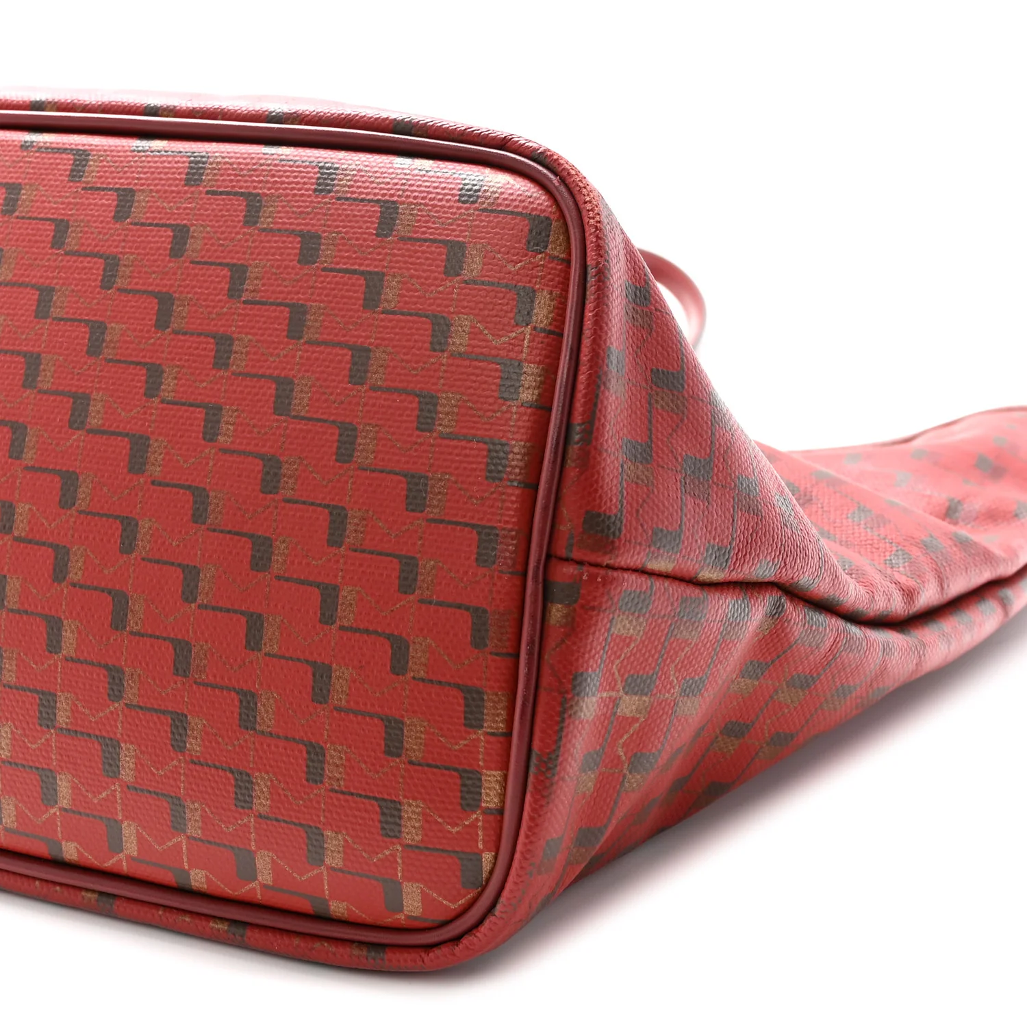 Grained Calfskin Canvas 1920 Oh! Tote Ruban GM Madder Bronze - Top Club