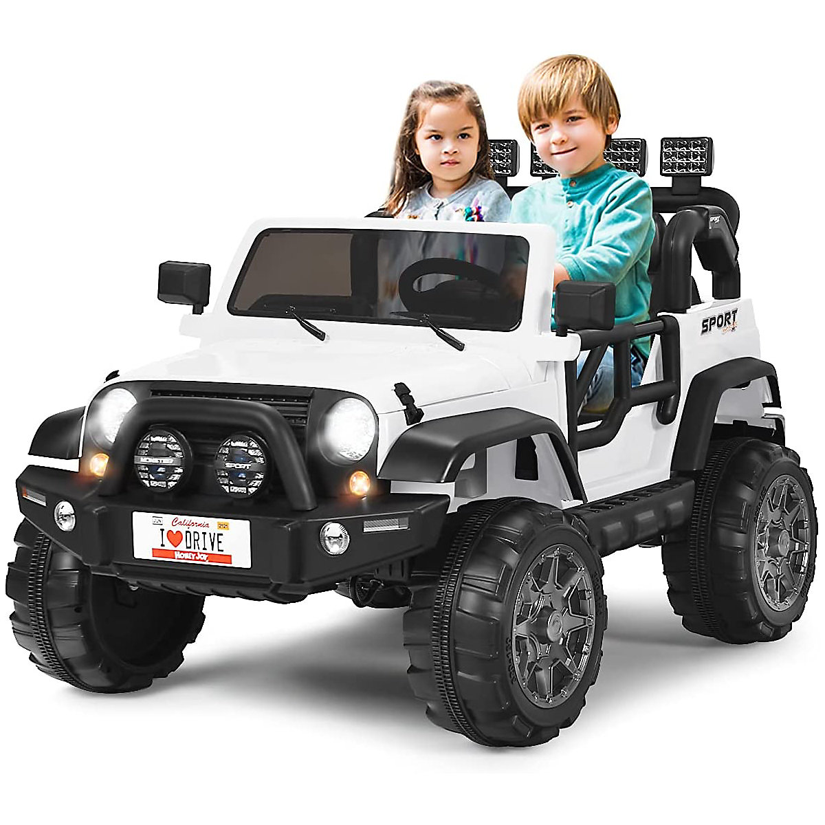 Electric car Jeep 2 seater with 3 speeds white