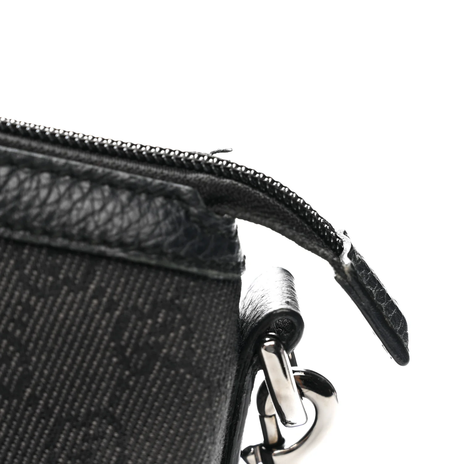 Nylon Monogram Medium GG Charm Dome Satchel Black - Top Club