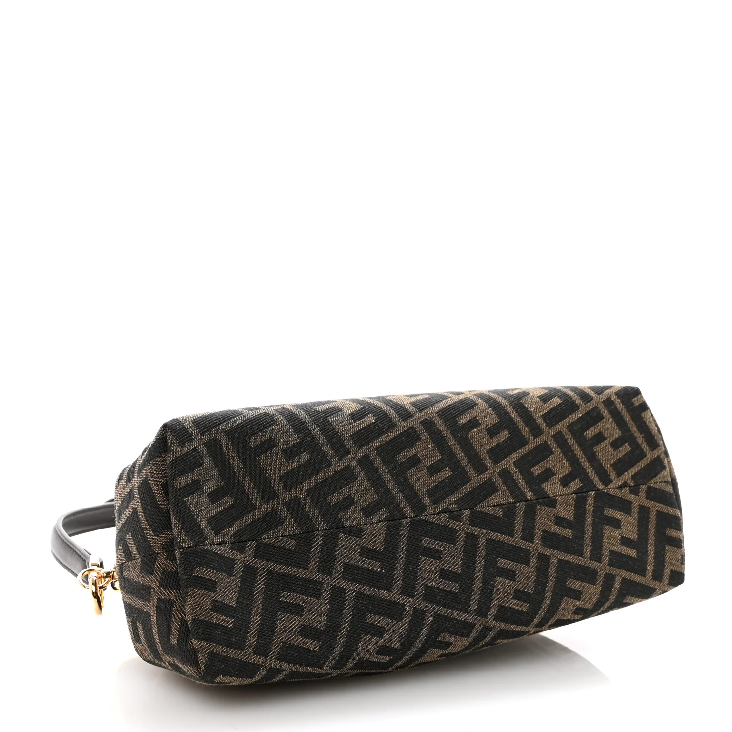 Shiny Nappa Fabric Jacquard FF 1974 Midi Fendi Tobacco Moro Ebano - Top Club