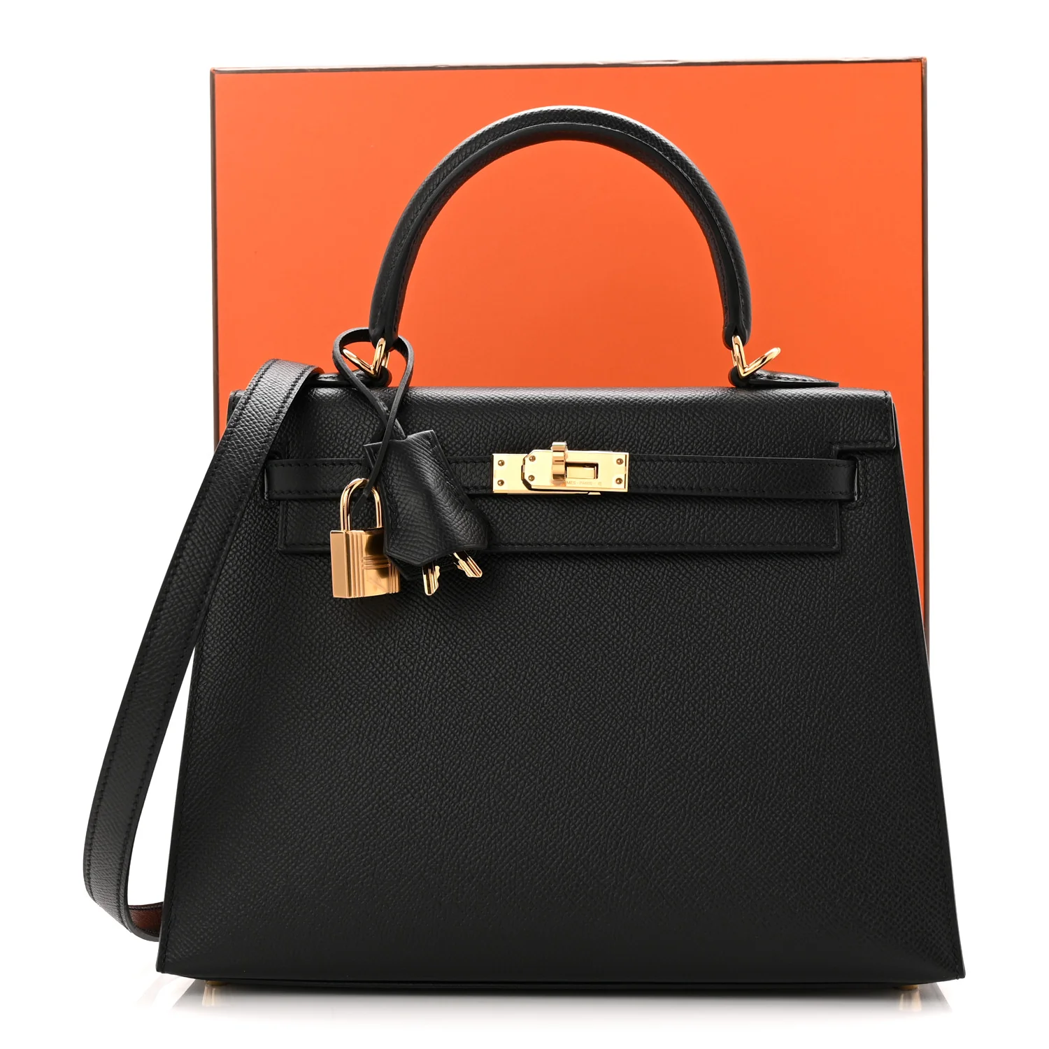 Epsom Kelly Sellier 25 Black - Top Club