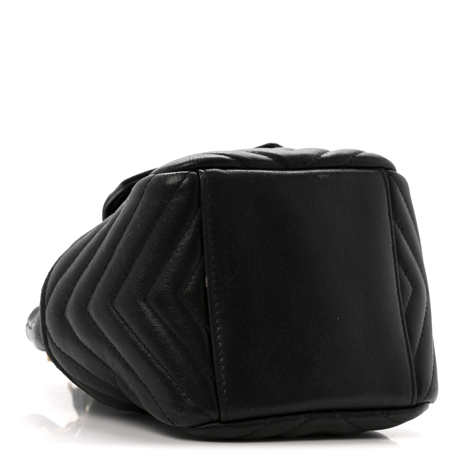 Lambskin Matelasse Monogram Joe Nano Bucket Bag Black - Top Club