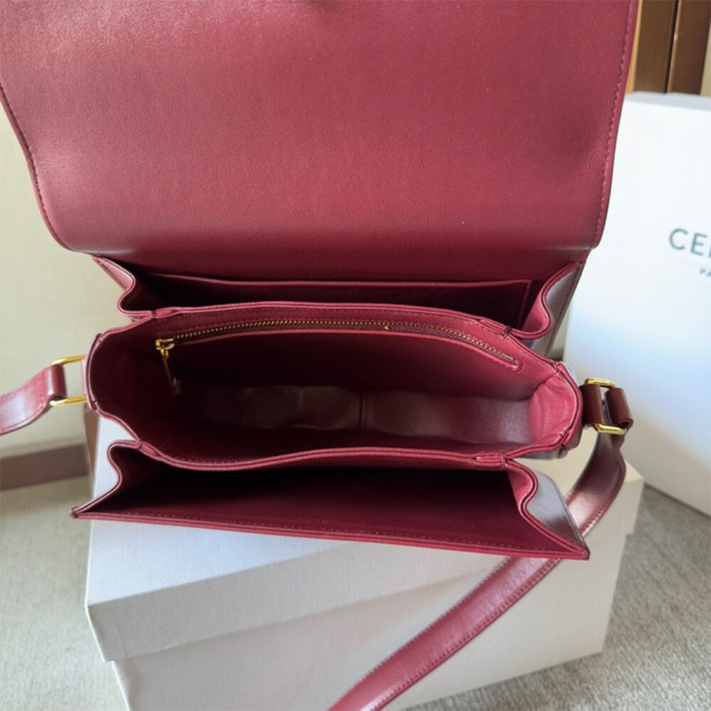 CELINE CLASSIQUE TRIOMPHE BAG in shiny calfskin(HIGH-END GRADE) - Top Club