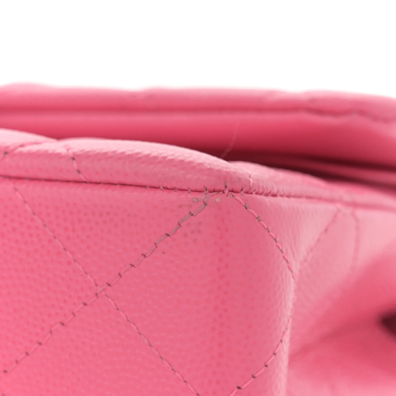 Caviar Quilted Small Double Flap Pink - Top Club
