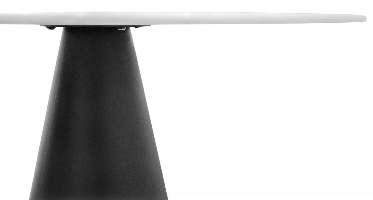 Designer dining table black / white 120 x H. 76 cm - dining room table