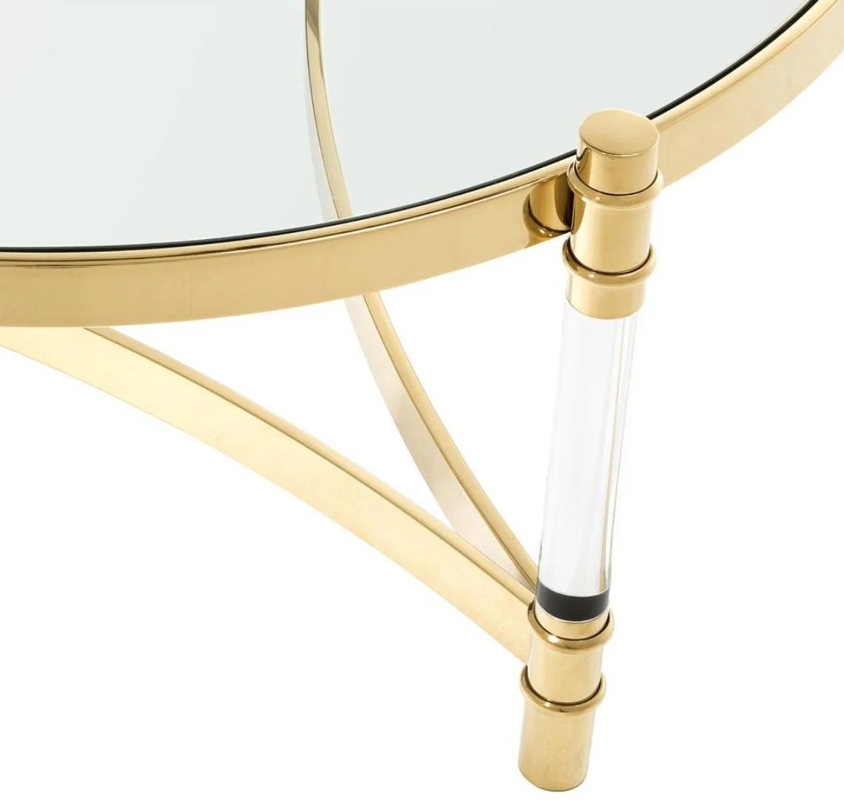Coffee table / living room table gold Ø 104 x H. 43 cm - luxury living room furniture