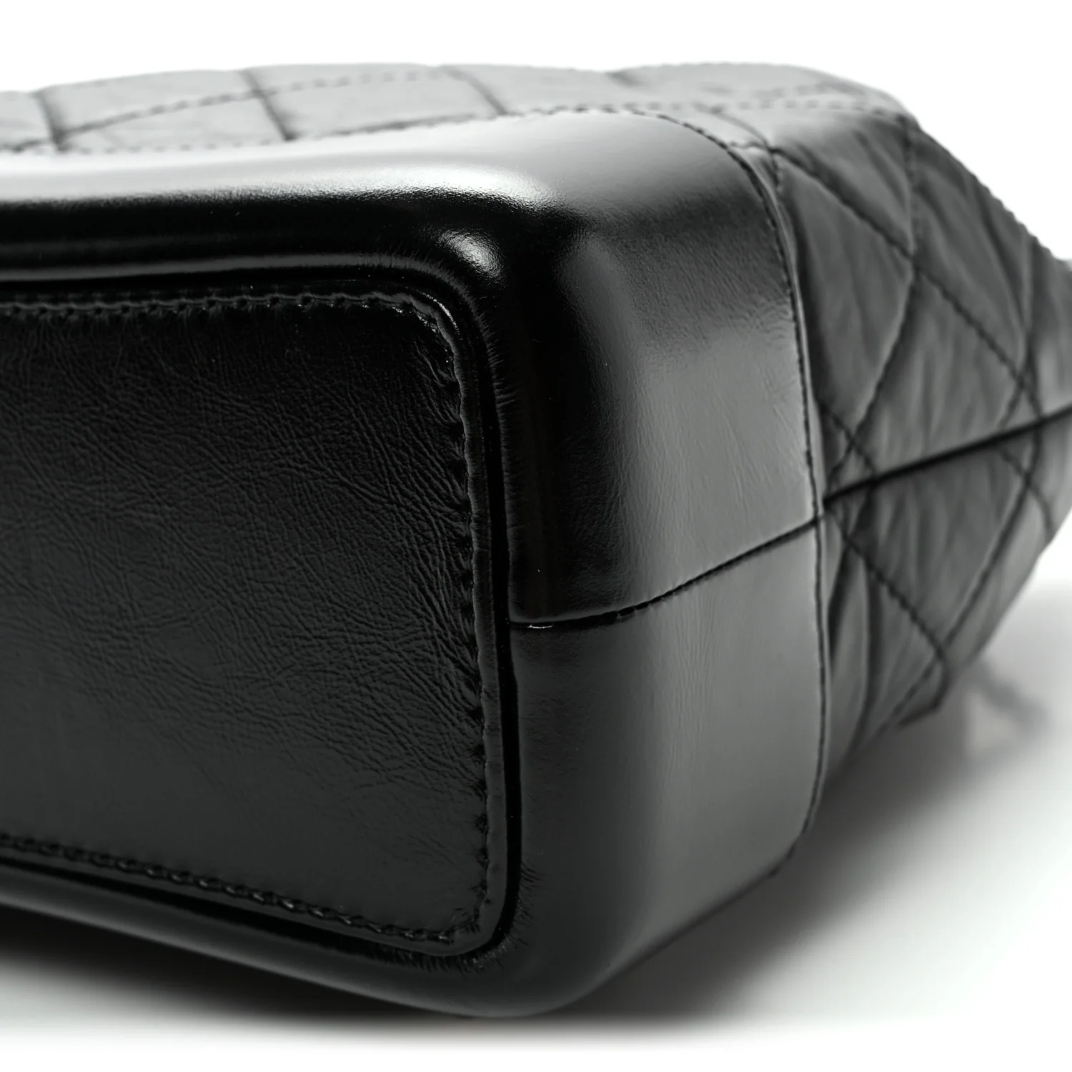 Aged Calfskin Quilted Small Gabrielle Backpack Black - Top Club