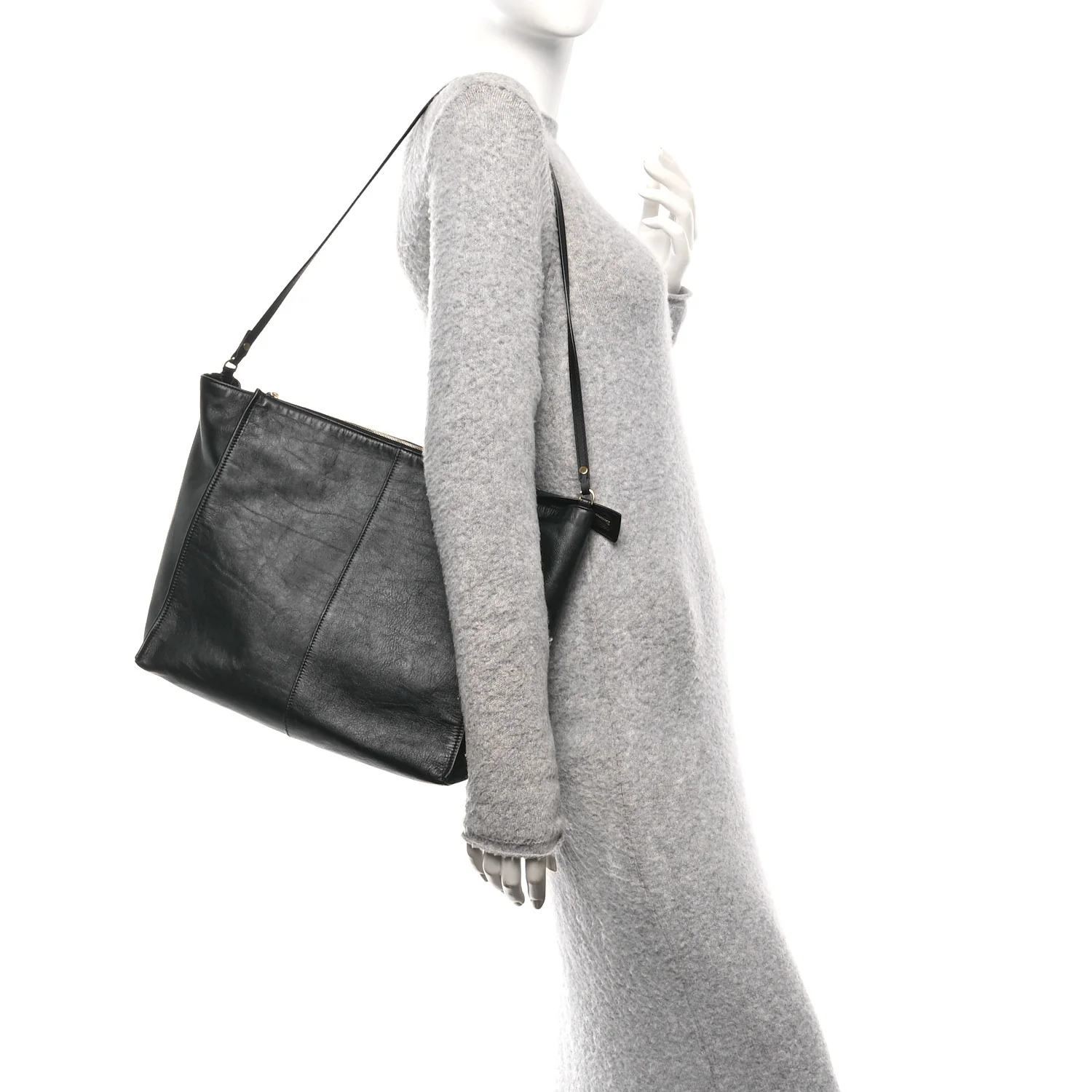 Nappa Aspen Clutch Bag Black