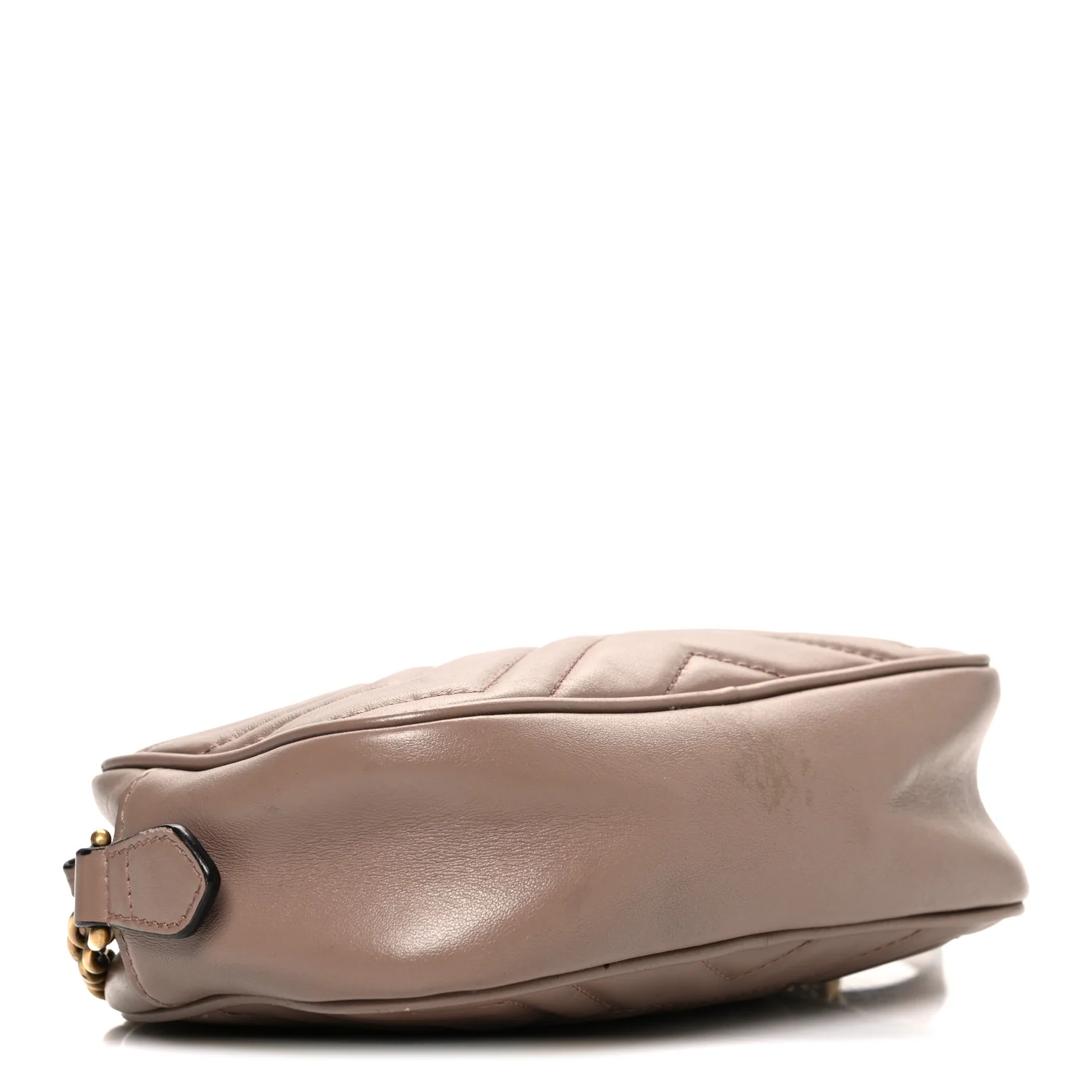 Calfskin Matelasse Mini GG Marmont Chain Shoulder Bag Porcelain Rose - Top Club
