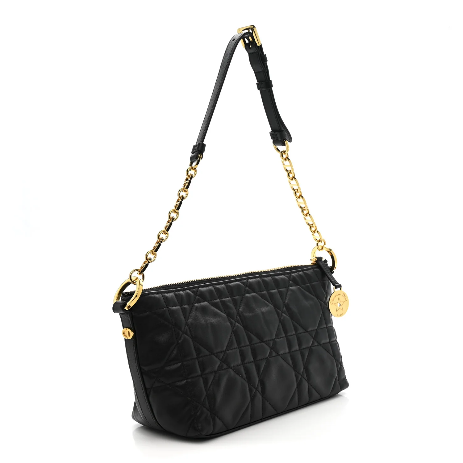 Lambskin Macrocannage DiorStar Hobo Bag Black - Top Club