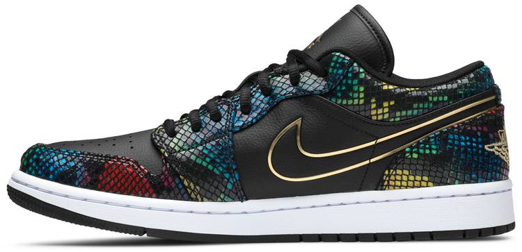 Wmns Air Jordan 1 Low  Multi Snakeskin  CW5580-001 - Sneaker Replica Workshop