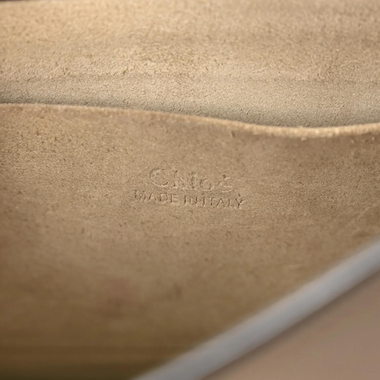 Calfskin Suede Small Nile Bracelet Bag Motty Grey - Top Club