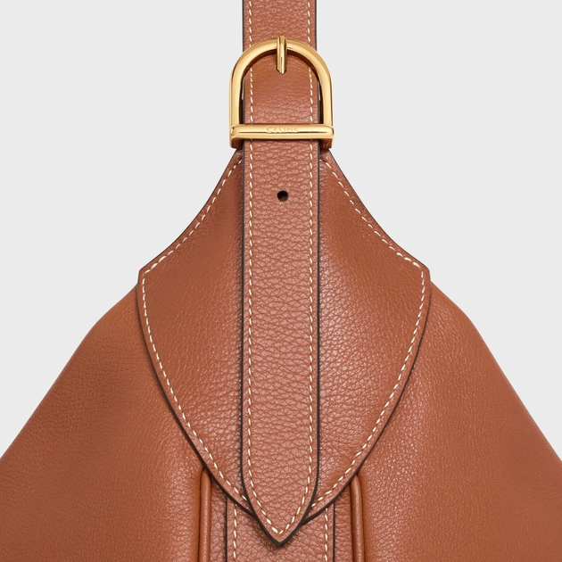 LARGE ROMY IN SUPPLE CALFSKIN TAN - Top Club