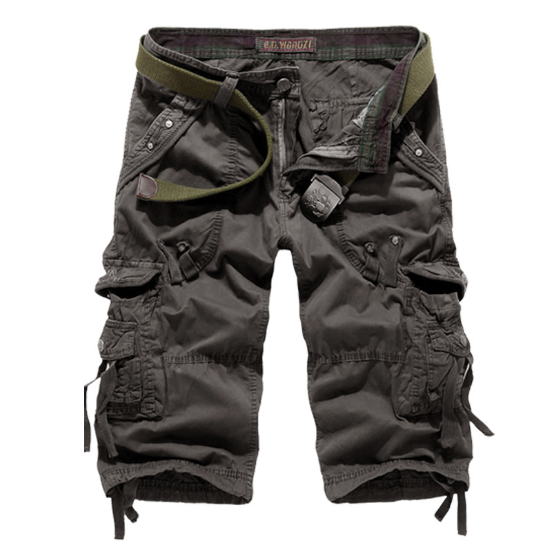 Amazon wholesale men's 7-point pants, multi-pocket mid-length pants, multi-color military casual pants, men's Korean style foreign trade wholesale