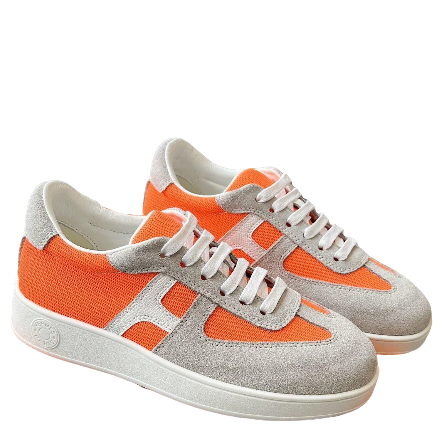 Hermes Women's Sneakers Iconic H Logo Leather Casual Fashion Shoes - Sneaker Replica Workshop