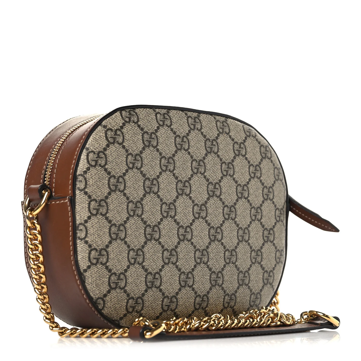 GG Supreme Monogram Bee Embroidered Mini Chain Shoulder Bag Beige Tuscany - Top Club